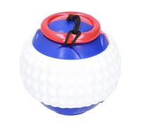 plplaaoo Dog Training Ball Chewing Toy Durable Stretchable Rubber Rope Interactive Playing Exercise Hand Throwing Ball for Small Medium Large Dogs TPR ABS Material 6.35x6.25x6.25cm (Blue)