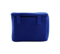 plplaaoo DSLR Camera Bag Padded Protector Case Nylon Velvet Inner Partition Insert Shockproof Portable for SLR DSLR Equipment Black Dark Blue Orange 24x12x18cm (Blue)