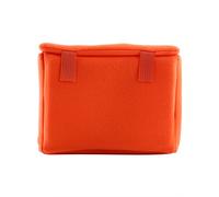 plplaaoo DSLR Camera Bag Padded Protector Case Nylon Velvet Inner Partition Insert Shockproof Portable for SLR DSLR Equipment Black Dark Blue Orange 24x12x18cm (Orange)