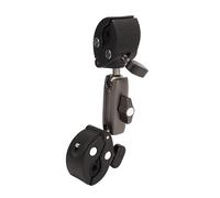 plplaaoo Dual Ball Clamp Mount 360 Degree Rotation T Knob Locking Crab Pliers Clip Action Camera Mount for Insta360 Go 3 Action Camera Aluminum Alloy Bike Accessories