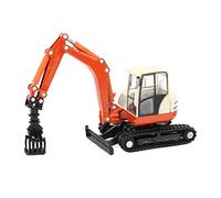 plplaaoo Engineering Vehicle Toy 360 Degree Rotating Flexible Joints Alloy Construction Car Model Fine Workmanship Vivid Design for Kids Boys Girls Gift Orange 17cm