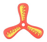 plplaaoo EVA Throw Catch Toy 3 Blade Soft Flying Boomerang Outdoor Interactive Game for Kids ParentChild Playtime Durable Foam Material Lightweight 21cm (Red)