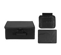 plplaaoo Fireproof Document Bag High Temperature Resistant Portable Fireproof File Box with Lock for Office Travel Home Car Camping Black 17x38x29cm