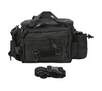 plplaaoo Fishing Tackle Bag Multifunctional IPX4 23L Large Capacity 15KG Load Weight Oxford Fabric Durable Fishing Gear Bag for Men Outdoor Fishing Enthusiasts