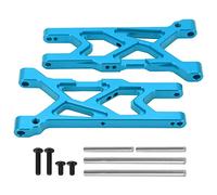 plplaaoo Front Suspension Arms Aluminum Alloy Front Lower Suspension Arm Replacement for ARRMA 1/10 Remote Control Car Fine Workmanship Easy Installation New (Blue)