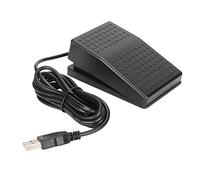 plplaaoo Giant Enter Button, USB Foot Pedal, Programmable Keyboard Mouse Game Action, Single Foot Switch Pedal with USB A Interface