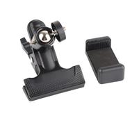 plplaaoo Guitar Head Clip Phone Holder Universal Adjustable 360° Rotation Mobile Phone Stand for Live Broadcast Guitar Teaching Durable Metal Plastic Black 12 x 11 x 8cm