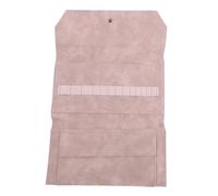 plplaaoo Knitting Needle Storage Bag, 13 Inch PU Knitting Needle Case Organizer for Home Travel Coffee, Light Pink, Casual