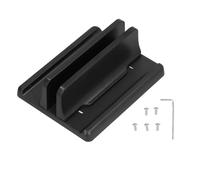 plplaaoo Laptop Bracket Holder Stand Vertical Plastic Desktop Storage Shelf Base Accessories for Home Office Use Black Lightweight Durable (single opening)