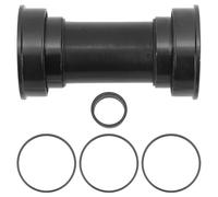 plplaaoo LeBycle BB92 Bike Bottom Bracket Hollow Integral Press Fit CNC Machined Aluminum Alloy Road Mountain Bike Bearing Accessories for MTB Road Bikes (Black)