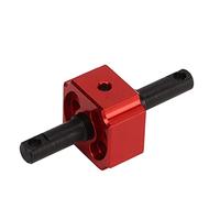 plplaaoo Lock Straight Shaft Aluminum Alloy Differential Locker Spool Durable High Strength Upgrade Part for Drag Slash 1967 C10 1/10 RC Car (Red)