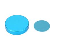 plplaaoo Magnetic Chalk Holder Aluminum Round Shape Single Section Billiard Chalk Holder Multipurpose Portable Pool Accessories for Snooker Billiards Players Lightweight Durable 3x0.5cm (Blue)