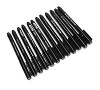 plplaaoo Micron Liner Fine Tip Marker Pen 12 Pack Black Ink Drawing Pen for Sketching Comic Art Technical Design Office School Stationery (03)