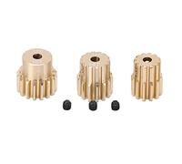 plplaaoo Motor Pinion Gear Set Aluminum Alloy Rust Proof 3.17mm Shaft Diameter for 1/10 RC Car Brushed Brushless Motor Lightweight Durable Accessories (2 models)