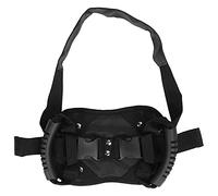 plplaaoo Motorcycle Safety Belt Adjustable Black Oxford Cloth 3D Mesh Comfortable Passenger Strap Grab Handle for Scooter Electromobile Rear Seat Protection 24x16cm