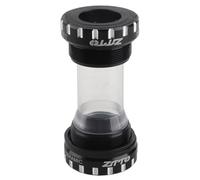 plplaaoo Mountain Bike Ceramic Bearings Bottom Bracket Italian Threaded Hollow Integrated Design Lightweight Durable Aluminum Alloy Black 94.5g for Road Bikes and Mountain Bikes