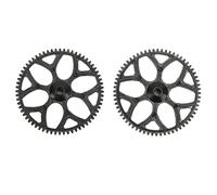 plplaaoo Original Gear Set K100014 High Strength Durable Plastic RC Helicopter Parts Replacement for V911S XK K110 XK K110S 2pcs Black Lightweight