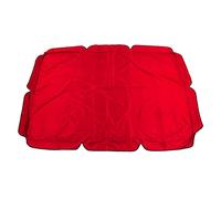 plplaaoo Outdoor Swing Canopy Cover UV Resistant 210D Silver Coated Oxford Cloth Replacement Top Cover for Garden Courtyard Balcony Swing 164x114x15cm (Red)