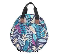 plplaaoo Oxford Cloth Storage Bag Needle Embroidery Tools Organizing Handbag for Knitting Crochet Wool Crafting Mother Grandma Aunt Lady 600D Oxford Cloth Leaf Pattern Thread