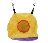 plplaaoo Parrot Nest Hammock Windproof Warm Plush Swing Bed Cave for Pet Birds Cotton Material Yellow Blue S M L Size (13)