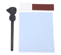 plplaaoo Plastic Guitar Bow with Pick Universal Double Sided Design for Stringed Instruments Guitar Playing Bow with Rosin Cleaning Cloth Sandpaper and User Manual Included