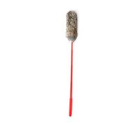 plplaaoo Plush Cat Teaser Wand, Bite Resistant Hand Crafted, Soft Flexible Plush Cat Toys, for Training, with Faux Rabbit Fur, for Cat Lovers Friends Family Co Workers (Grey)