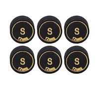 plplaaoo Pool Billiard Cue Tips 12mm 6pcs PU Material Light Weight Durable Resilient Replacement Tips for Billiard Clubs Snooker Clubs Home Club Entertainment Venues (S)