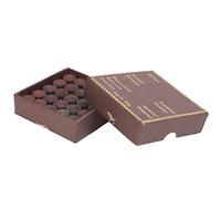 plplaaoo Premium HighDensity Leather Snooker Cue Tips for Professional Pool Players Soft Maroon 10mm 50pcs Box