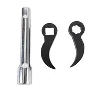 plplaaoo Pry Bar Wrench Adapter Set Stainless Steel 8 Point Drive 1/2 Inch Automotive Repair Tool Kit for Car Mechanics DIY Enthusiasts 3 Piece Crowbar Ratchet Extension Rod