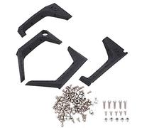 plplaaoo Racing DIY Wheel Eyebrow Plastic Durable Sturdy Easy Installation Portable Racing Car Body Shell for RC Crawler Car Black 4PCS Set for AXIAL SCX10 90046 AX103007