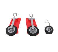 plplaaoo RC Airplane Front Landing Gear Plastic Metal Replacement Landing Gear Wheels for XK A300 0016 002 RC Aircraft Glider Spare Parts Red