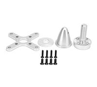 plplaaoo RC Airplane Propeller Adapter Holder Aluminum Alloy Durable Stable Reliable Lightweight Spare Parts for C5055 600 400 700KV Brushless Motor Fixed Wing Silver 58g 4pcs