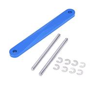 plplaaoo RC Aluminum Front Suspension Mount Upgrade Parts Durable Stable Performance for SLASH 2WD 1/10 RC Car Made of Aluminium Alloy 13g Weight Includes 1 Mount 2 Bolts 8 Gaskets (Blue)
