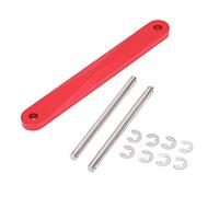 plplaaoo RC Aluminum Front Suspension Mount Upgrade Parts Durable Stable Performance for SLASH 2WD 1/10 RC Car Made of Aluminium Alloy 13g Weight Includes 1 Mount 2 Bolts 8 Gaskets (Red)