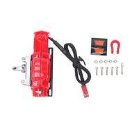 plplaaoo RC Automatic Winch Remote Control Metal Durable Lightweight Accessory Part For 1/10 RC Crawler Cars Axial SCX10 TRX4 Black Red (Red)