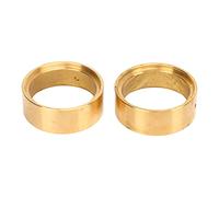 plplaaoo RC Brass Internal Beadlock Clamp Ring Premium Weighted Wheel Hub Accessories for FMS FCX24 1/18 1/24 RC Car Gold Color 43mm Diameter 2 PCS