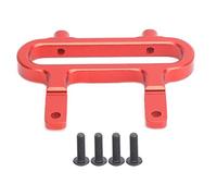 plplaaoo RC Bumper Guard Upgrade Accessory Parts Durable Aluminum Alloy Front Rear Anti Collision Bumper for 1/10 XTE RC Car 60x47mm 2.4x1.9in 1Pcs (Red)