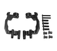 plplaaoo RC C Hub Carrier Base Caster Block Aluminum Alloy Durable CNC Machined Lightweight Upgrade Part for Typhon Senton Big Rock 1/10 Scale RC Vehicles (Black)