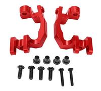 plplaaoo RC C Hubs Aluminum Alloy CNC Machined High Precision Lightweight Durable Rear Hubs for 1/10 RC Cars Typhon Senton Granite Big Rock 2Pcs (Red)