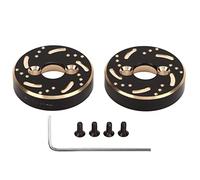 plplaaoo RC Car Brass Rear Axle Counterweight High Strength Durable Stability Enhancer for 1/18 RC Cars Black Gold 2PCS 12g Each