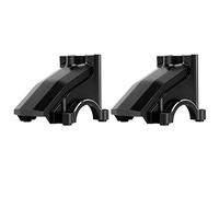 plplaaoo RC Car Gearbox Housing Replacement Aluminum Alloy Universal Differential Cover for 1/5 RC Car Front Rear 2pcs (Black)