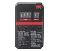 plplaaoo RC Car LED Program Card Durable Easy to Operate Programming Tool for Rocket V2 ESC 45A 60A 80A 120A 150A Brushless Waterproof ESC Black Plastic Electronic Components
