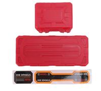 plplaaoo RC Car Luggage Case and Tool Box Set High Simulation RC Storage Box with Sticker for Decoration Perfect for Model Car Enthusiasts and Parent Child Interaction ABS Material (Red)