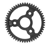 plplaaoo RC Car Main Gear Steel Black M0.8 52T 32P CNC Machining Oxidization Treatment Durable Lightweight Replacement Part for SLASH RUSTERLER Stampede 4x4