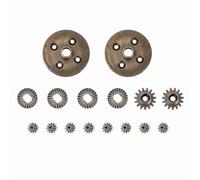 plplaaoo RC Car Metal Reduction Differential Gear Upgrade Kit High Precision Durable Powder Metallurgy For 1:18 A949 A959 A969 A979 K929 A959B A969B A979B K929B (Two sets of gears)