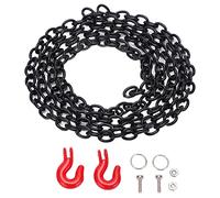 plplaaoo RC Car Metal Tow Hook Chain Premium Aluminum Alloy Decoration Accessory for SCX10 Remote Control Climbing Vehicle Black 79cm 31.1in