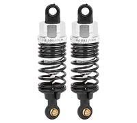 plplaaoo RC Car Shock Damper Metal Replacement Parts High Performance Durable Upgrade Accessories for 1/10 Scale RC Cars Silver 2pcs 65mm 85mm 110mm (65M)