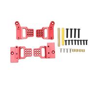 plplaaoo RC Car Shock Mount Aluminum Alloy Upgraded Shock Towers Mount for 1/18 RC Crawler Car Lightweight Durable High Strength Adjustable Height Accessories (Red)