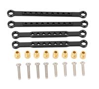 plplaaoo RC Car Short Swing Arm Aluminum Alloy Lightweight High Strength Shock Absorbing Upgrade Parts for 1/10 BL2S SLASH 4X4 4WD Short Truck 4Pcs Set with Screws and Couplers (Black)