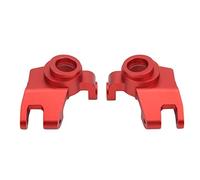 plplaaoo RC Car Steering Cup Professional Aluminum Alloy Heavy Duty Steering Cup Upgrade Part for Axial SCX6 1/6 Scale RC Crawler Truck Universal 2PCS (Red)